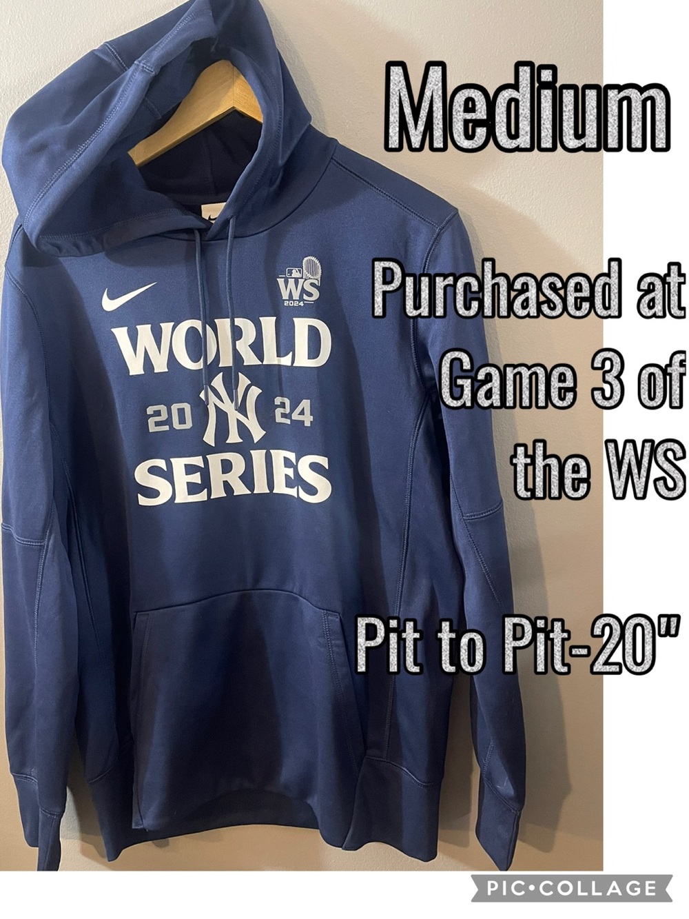 Nike Men’s NY Yankees 2024 World Series Graphic Crewneck Hoodie